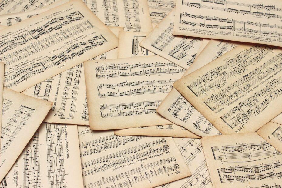 Illustration of Exploring the History of Music Notation Across Centuries